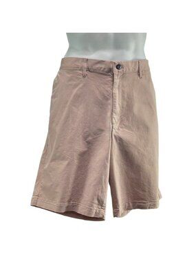Gap Khakis Mens Lived In Short Rode 40 Beige Cotton Blend Casual Shorts